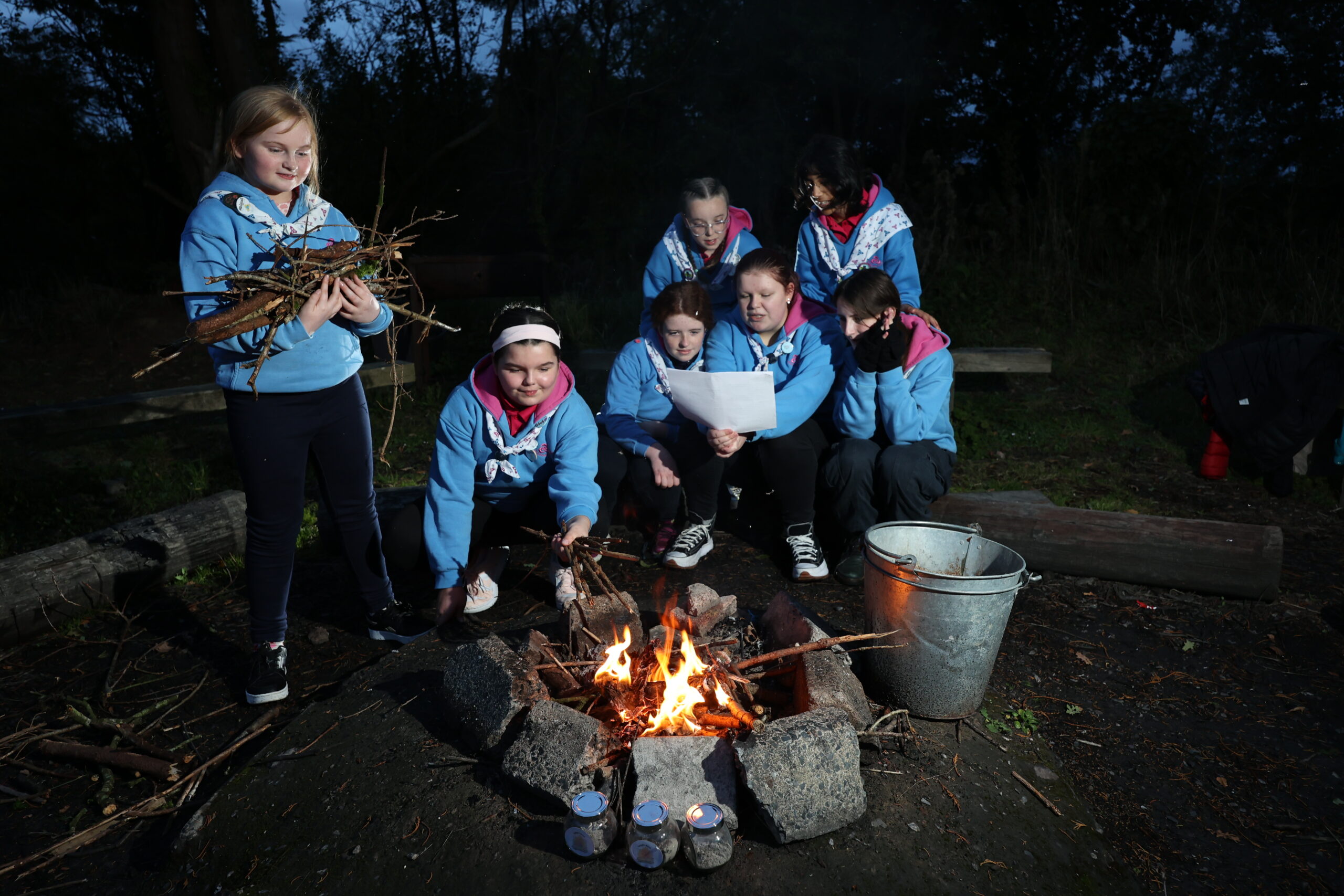 Night-camp-fire-protected-outdoor