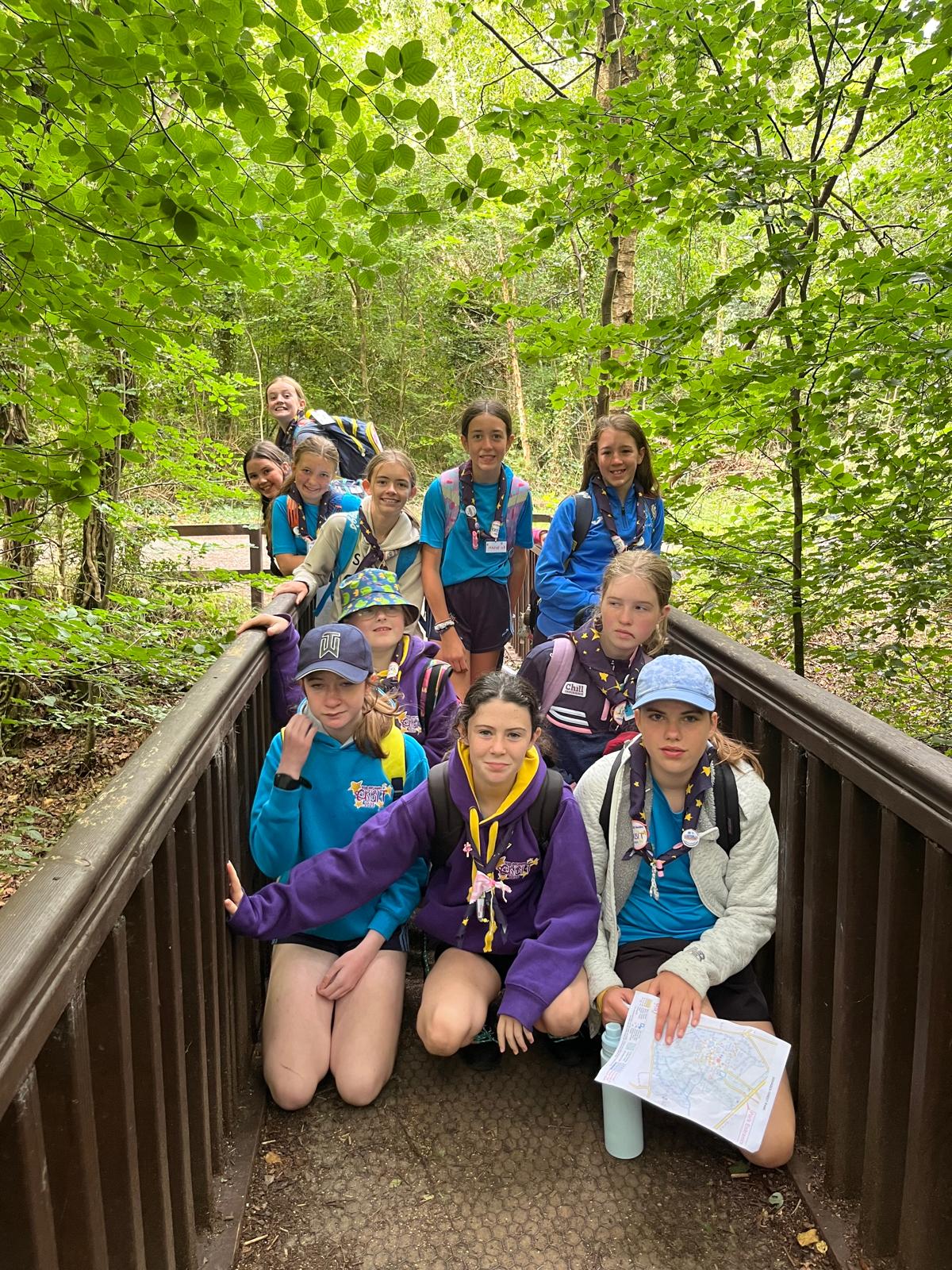 Guides at Orbit 2025 doing an outdoor activity