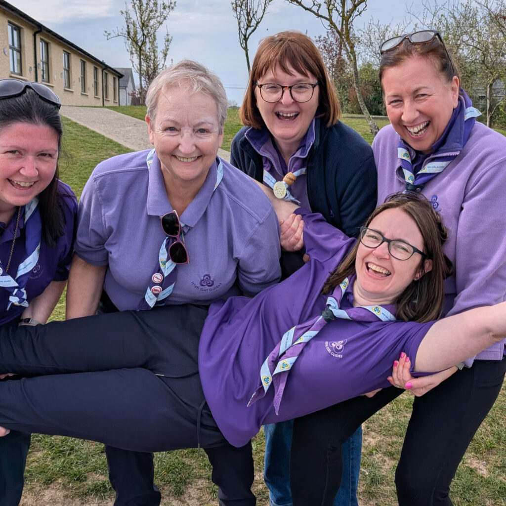 Helen Divilly - Sheila Linden - Sinead ODonovan - Diane McGuiness - and Paula McQuillan in central - super hero