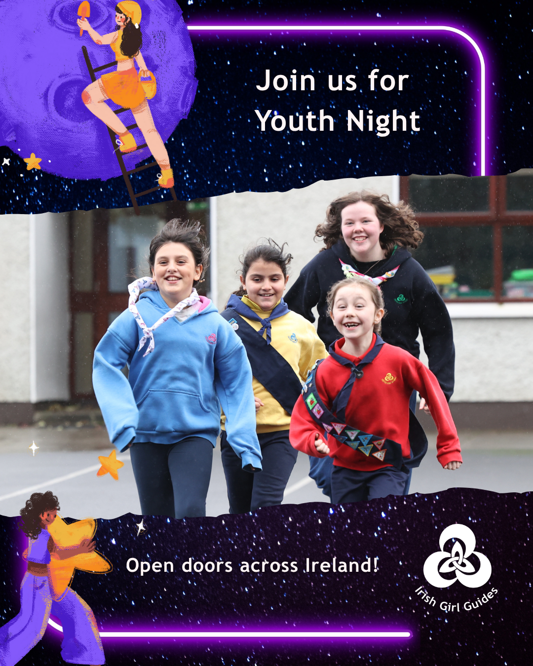 Irish Girl Guides - Youth Night Poster
