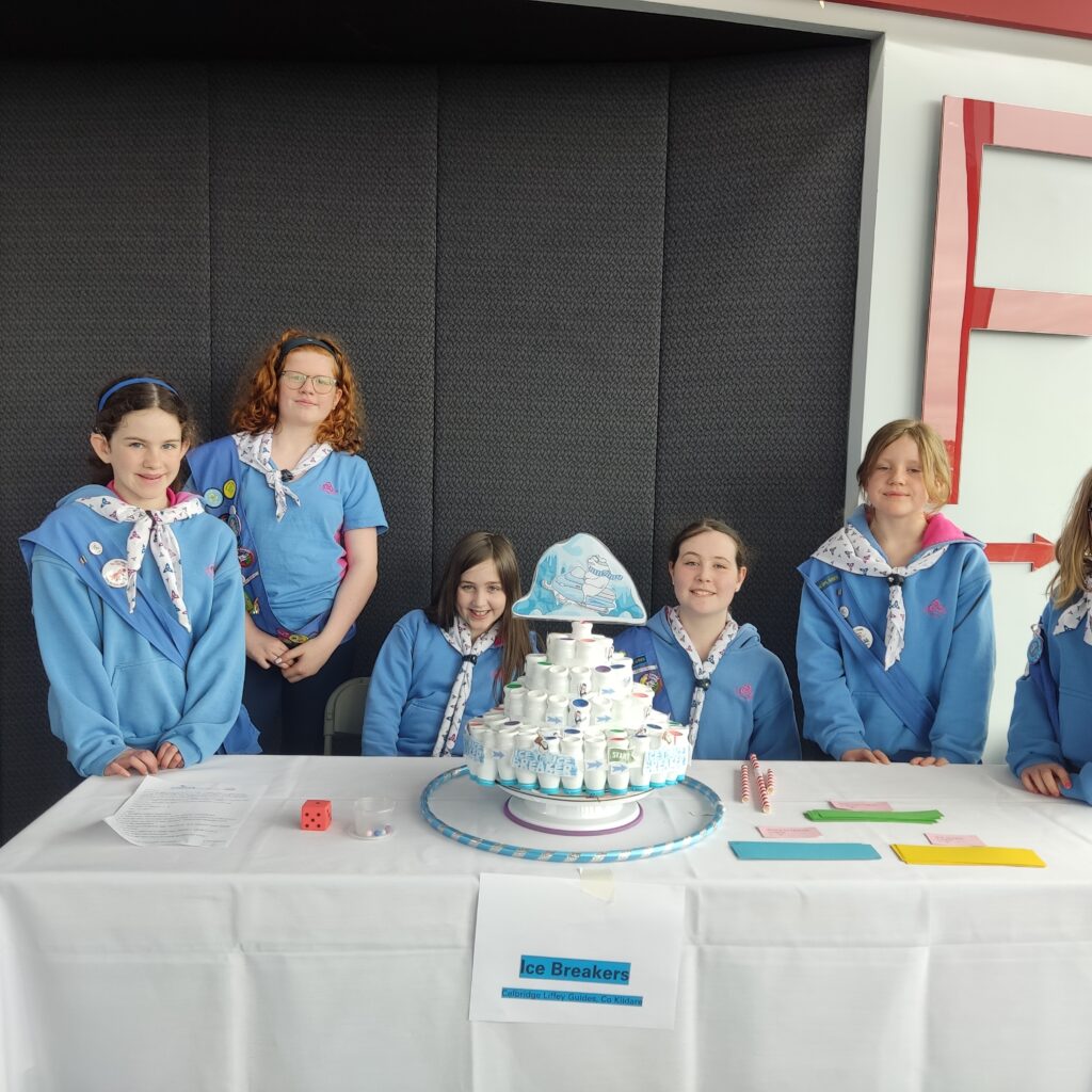 Kingfisher Patrol team with Ice Breaker Game - Celbridge Liffey Guide Unit 2