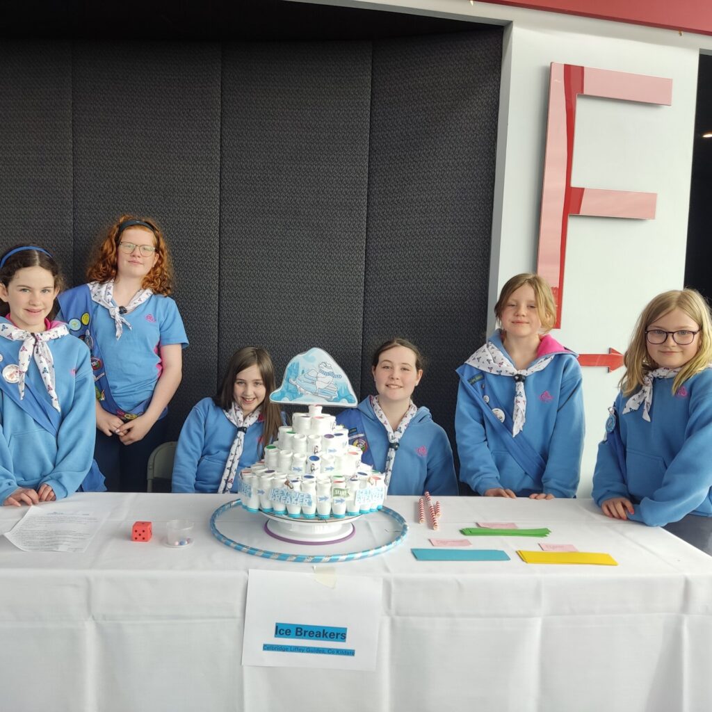 Kingfisher Patrol team with Ice Breaker Game - Celbridge Liffey Guide Unit 2